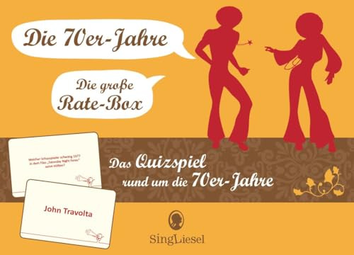 SingLiesel Das 70er-Jahre-Quiz. Das große Quiz-Spiel rund um die 70er. Rätsel-Spaß und ideales Gedächtnistraining. Auch bei Demenz und Gedächtnisschwäche