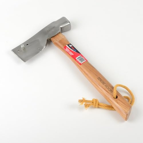 ATE Pro. Tools USA - 20 oz Roofing Hammer - Wooden Hickory Handle, Milled Face, Roofer's Tools, Shingles Hammer