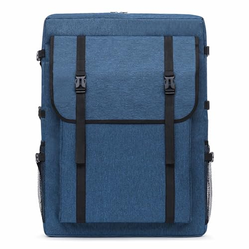 SJTJSPX Zeichentasche A2 Zeichenbrett Transporttasche Zeichenplatte Portfolio Rucksack Wasserdicht Kunstmappe Outdoor Skizzentasche Anfänger Künstler Malen Tragetasche Multifunktional Art Bag