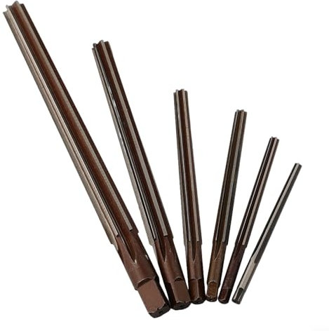 Oniissy Lot de 6 alésoirs manuels à tige conique 1:50, 3/4/5/6/8/10 mm, pour alésoir de machine conique