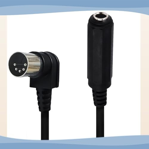 Hicello XLR MIDI-Kabel Adapterkabel,Mikrofonkabel Musikinstrumente DJ-Equipment 3-Polig auf 5-Polig, 30 cm, 2er-Pack, DMX Beleuchtungskabel
