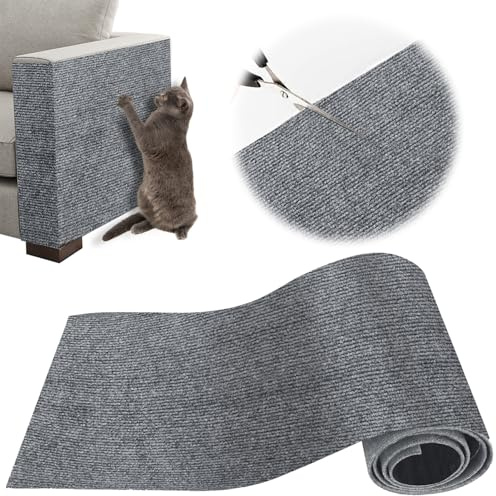 40×200 cm Kratzschutz Sofa Katze, Selbstklebende Kratzmatte für Möbel | 7 Farben und 2 Größen verfügbar – zuschneidbare Kratzmatte aus robuster Polyesterfaser für Sofa und Möbel