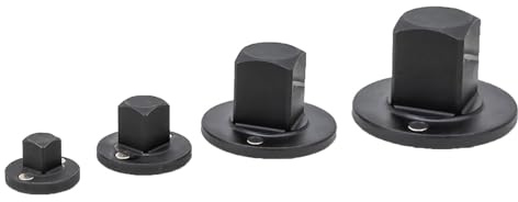 Impact Socket Adapter Drive Reducers Set Stainless Steel Low Profile for Tight Spaces 4PCS 1inx3/4in, 3/4inx1/2in, 1/2inx3/8in, 3/8inx1/4in