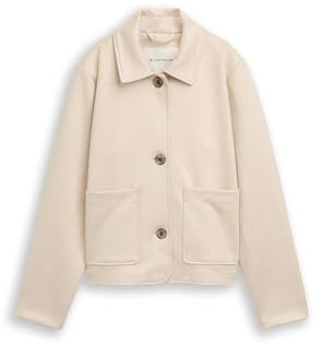 TOM TAILOR dam 1050125 konstläderjacka, 29517-Sand Stone beige, S