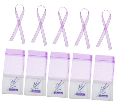 ZUNOXAZ 5pezzi Sacchetti Di Organza Profumati Alla Lavanda Per Spezie Da Cucinare Sacchetti Di Garza Per Campioni Bustine Riutilizzabili Per Conservare Erbe Aromatiche