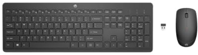 HP – Pack Teclado y Ratón Inalámbrico 230 | Conexión USB 2,4 GHz | Negros | Teclado Silencioso | Ratón Compacto | hasta 1 000 h batería