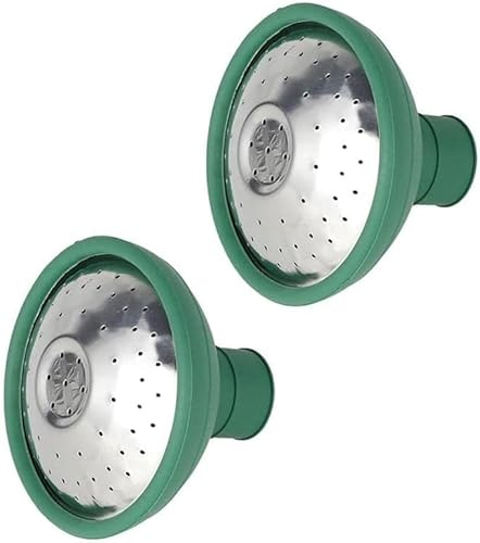 2 Pcs Green Universal Garden Watering Can Rose Head Water Sprinkler Sprayer Fit All Watering Can Rose Watering Can Spout Cover Nozzle Replacement Garden Watering Tools