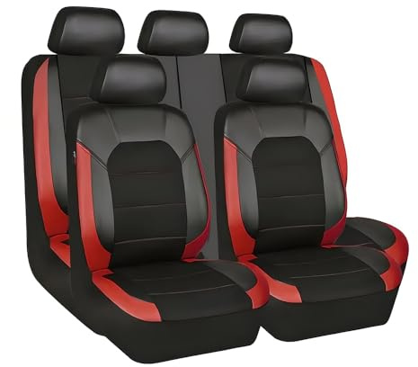 ASBHFC Car Seat Covers for Chery Omoda 5 (Petrol EV 2024-2025 2026), Faux Leather Protectors for Front & Rear Seats, Waterproof & Easy to Clean Interior Accessories,5 piece set