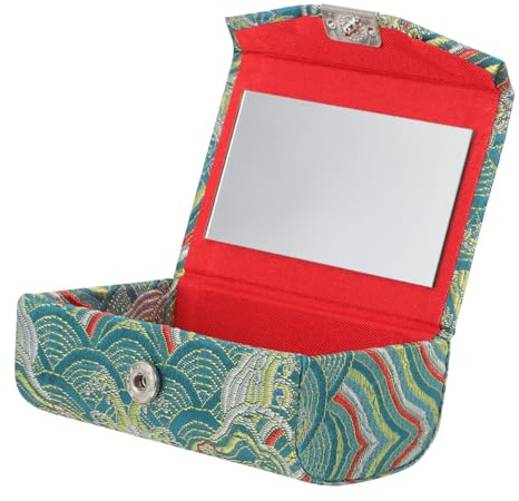 iplusmile Étui à Rouge à Lèvres Chinois Léger en Tissu Porte-Aiguilles et Épingles, Trousse de Maquillage Femme pour Voyage et Bureau Style Vintage Élégant