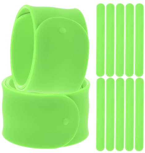 Abaodam 12pezzi Braccialetti Slap in Silicone Vuoti Braccialetti da Personalizzare per Ragazza Bomboniere per Compleanni Feste e Riempitivi per Regali