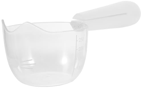 Tofficu Cuchara Medidora para Comida Húmeda de Perros y Gatos, Cuchara Pequeña de Plástico Transparente Clip para Bolsa, Herramienta Portátil para Alimentación y Almacenamiento de