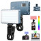 Panneau LED sur Caméra, NinkBox Lumière Vidéo 96 LED 2500K-9000K, Luminosité Dimmable, CRI 95+, Eclairage Photo Lampe Portable pour pour Les Phone, iPhone, Android, Android,iPad, Laptop