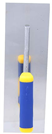 Paleta de enlucido de acero inoxidable, paleta para pisos de flotador de lechada profesional, herramienta de nivel de azulejo de acabado de concreto, para enlucido, raspado, albañil, pintor(300mm)