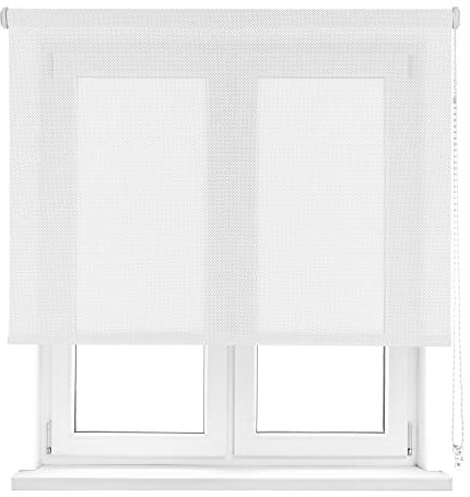 VIEWTEX | Estor Enrollable Screen Grado de Apertura 5% Blanco 135 X 190cm | Aislante térmico | Translúcido | Fabricado en España | Garantia 5 años