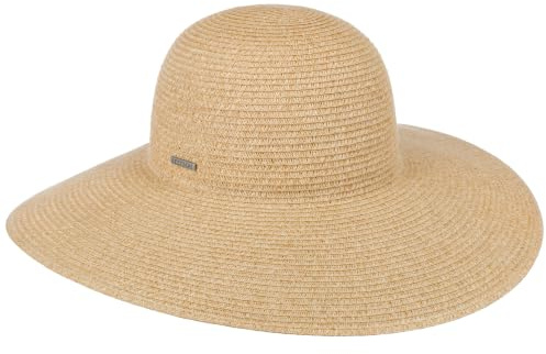 Stetson Livetta Toyo Schlapphut Flapper Strohhut Damen Frühling Sommer Natur L (58-59 cm)