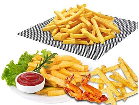 FGHSD Grillkorb, 4 Tabletten Antihaft-Hochtemperatur-Grillmatte Outdoor-Mahlzeit Anti-Öl-Backofen