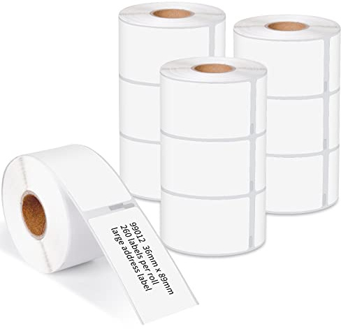 MarkField 10x LW 99012 Etichette indirizzo grandi 36mm x 89mm 260 per/roll