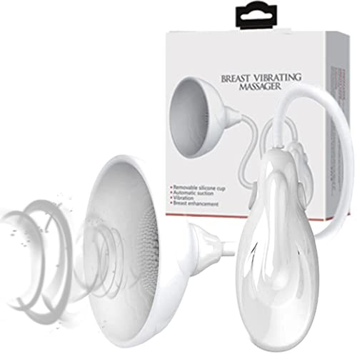 Silikon Brustpumpen Zur Vergrößerung Große Brüste Für Frauen, Elektrisch Vibrierender Brustsauger Vakuum Nippelsauger Wachstum Pumpen Mit 2 in 1 Vibrations-/Unterdruck Zur Klitoris Sex Toy
