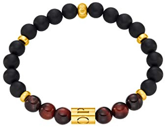 JOOP! Armband Edelstahl Herren Armschmuck, 18,5 cm, Gold, Kommt in Schmuck Geschenk Box, 2034754