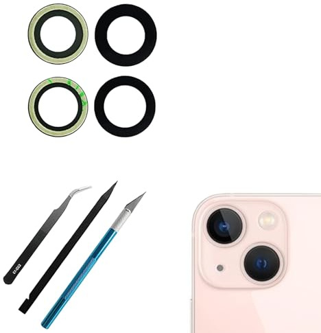 13 Mini / 13 Rear Back Camera Lens Replacement with Repair Tool Kit | Sapphire 13Mini for iPhone 13Mini, 13 Rear Back Camera Lens Sapphire 13 Rear Back Camera Lens for iPhone13