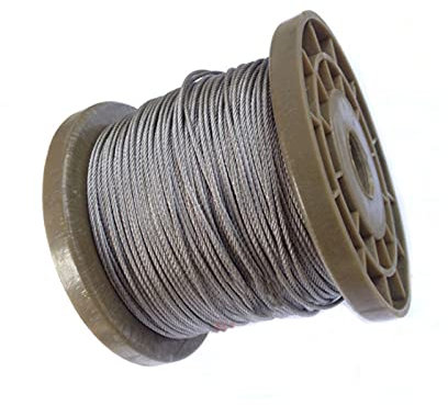 Drahtseil 100 Meter 0,6/0,8/1 / 1,2/1,5 mm 2mm 304 Edelstahlsträngungsdraht Bloßes Seilheben Kabelleitung Rostfest 7 * 7 Struktur (Size : Diameter 0.6mm)