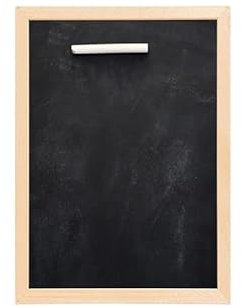 weSTOCK WE-STOCK Schwarze Tafel aus Holz 20 x 30 cm mit Kreide