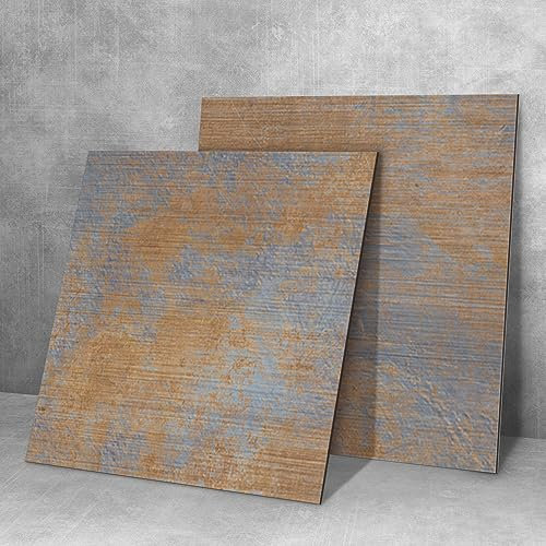 Funlife Sink Splash Guard Cooker Splashback Backsplash for Kitchen Decorative Wall Panels 1mm Thick, Rusty Copper Soil Red Metal