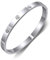GILIEYER Gold Plated Love Friendship Bracelet, Stainless Steel Cubic Zirconia Bracelet Bangle Cuff Dainty Clover Bracelets for Women Girls (19, Cross without Zircon-Silver)