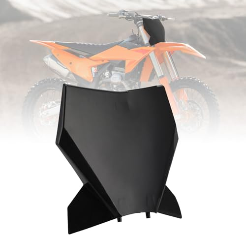 Dirt Bike Nummernschild,Motorrad Nummernschild Vorne ABS Kunststoff Schwarz | für 125/250/300/350/500 SX SX-F XC XC-F 2023–2024