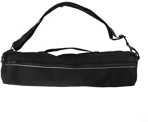 ZAMETTER Tragbare Flötentasche, verstellbarer Schultergurt, gepolstert, für 1617 Löcher, weiches Fleecefutter (16 Löcher) Schwarz