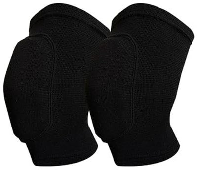 HEUchuan Knee Protectors 1Pair Sports Knee Pads For Men Women Kids Knees Protective,Knee Braces For Dance Yoga Volleyball Football Running Cycling Tennis(Black,L)