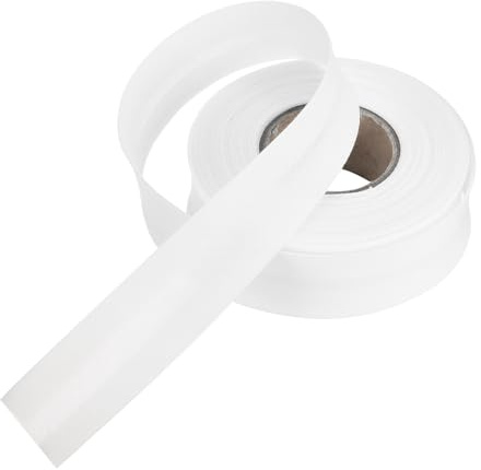QUARKZMAN 25 mm enkelt snedband av polyester, sömband för sömnad, pysseldekorationer, gör-det-själv-hantverk (vit9 m)