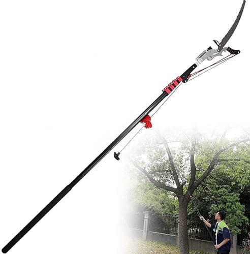 Teleskop-Hochentaster, Professionelle Teleskop-Baumschere Ausziehbare Astsäge Gartenarbeit, Zum Sägen und Scheren (Size : 18FT)