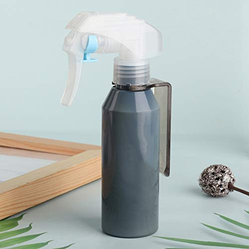 Botella de Spray de Peluquería Plástico Versátil Recargable con Boquilla Ajustable para Salón y Uso del Hogar - Rociador Agua Gris para el Cabello y Más (GREY)