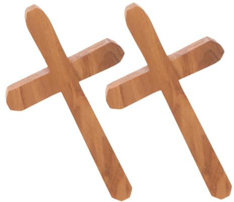 Homoyoyo 2pezzi Croce Legno Non Finita Legno Forma Croce Per Artigianato Religioso Decorazioni Per Casa