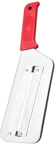 Kohlschneider Krauthobel Edelstahl, Hand Krautschneider mit Doppel Klingen, Multifunktionales Gemüseschneider Manuell, Krauthobel Sauerkrauthobel, Nicht Leicht zu Passivieren Kartoffelhobel (Rot)