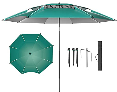 Φ2M parasole, Grand Plage, Parapluie Patio Protection Solaire, Parasol isolé en Plein air, Anti-UV étanche, terrasse de Cour pêche à la Piscine
