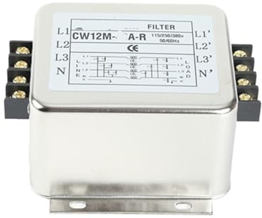 TADZKKIWM CW12M-3A/6A/10A/20A/30A/40A-R Netzfilter Entstörfilter Klemmenblock Dreiphasiger Vierleiter-380-V-Filter(CW12M-30A-R)