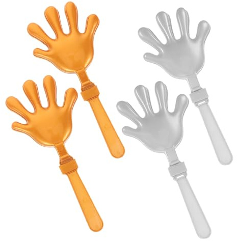 UPKOCH 4pezzi Battimani Rumorosi Articoli per Feste per Feste di Compleanno Eventi Sportivi di Carnevale Realizzati in Plastica Leggera e Comoda da Usare