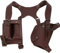 Halloween Braun PU Leder Schulter Holster Spiel Deluxe Cosplay Kostüm für Erwachsene Verrücktes Kleid Bekleidung Zubehör