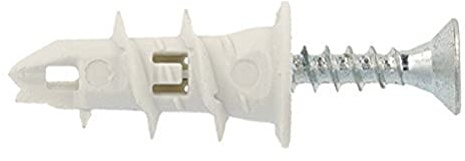 Molly M30230-XJ Sting Chevilles auto foreuses Nylon 25 mm avec Vis, Gris, Set de 30 Pièces