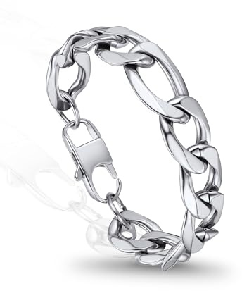 PROSTEEL Tjockt kedjelänk armband 13 mm rostfritt stål män armband kvinnor smycken