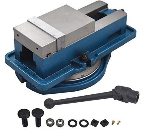 WFLNHB 4 x 4.56 Accuracy Mill Vise 360 Degree Swiveling Base Replacement for Milling Shaping and Drilling Machines