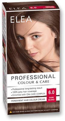 ELEA PROFESSIONAL PERMANENT HAARFARBCREME 6.0 Dunkelblond MIT ÖLPFLEGEKOMPLEX