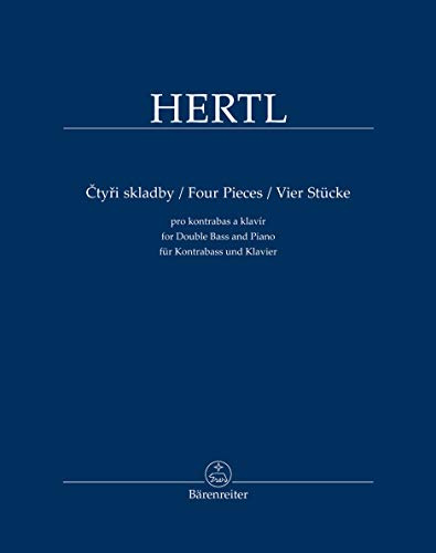 Vier Stücke für Kontrabass und Klavier. Spielpartitur, Stimme, Sammelband