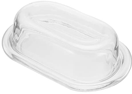Beurriers Plat de beurre avec couvercle verre beurre boîte à beurre hermétier coiffeur réutilisable plat de beurre clair 1pc Beurriers Conteneur de Beurre