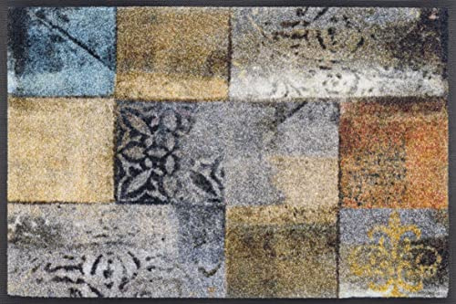 Wash+Dry Alfombra Tilea 40x60cm, Adecuada para Interiores y Exteriores, Lavable