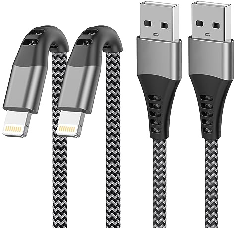 iPhone Ladekabel 1M 2Pack [MFi Zertifiziert], USB Lightning Kabel 1M Ladekabel iPhone Schnellladekabel USB iPhone Kabel Lightning Ladekabel für iPhone 14 13 12 11 Pro Max Mini XS XR X 8 7 6s 5 SE,iPad