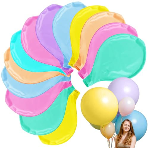 Macaron Palloncino Gigante,18 Pezzi Palloncini Giganti 18 Pollici, Grande Palloncino Diametro 45cm Lattice di Macaron Assortiti per Matrimonio Compleanno Battesimo Laurea Natale Festa