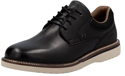 Rieker Herren 04501 Schnürschuhe, Schwarz, 44 EU